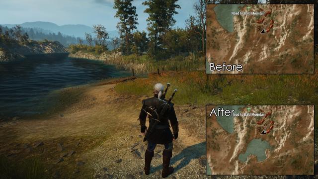 Виправлення помилок картки / World Map Fixes для The Witcher 3