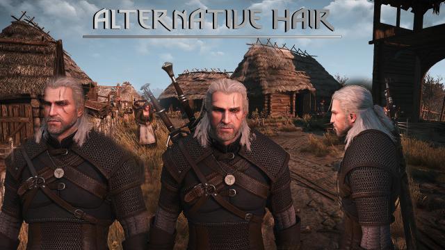 Альтернативне волосся Геральта / Alternate Hair для The Witcher 3