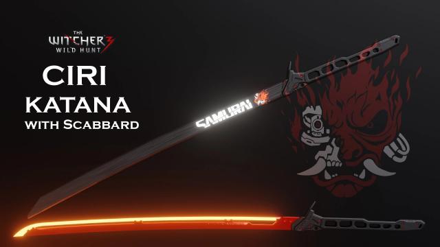 Ciri Thermal Katana with Scabbard