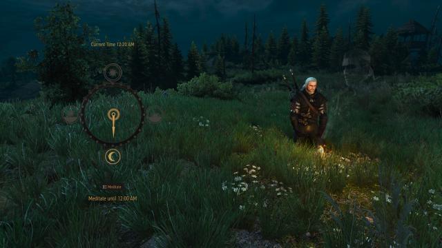 Нове меню медитації / Meditation UI Change для The Witcher 3