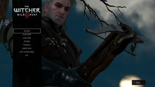 Пауза будь-коли / Pause and Menu Anytime для The Witcher 3