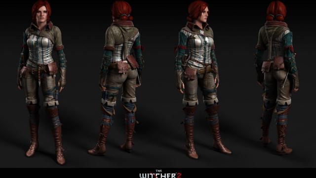 Одяг Трісс з Witcher 2 / TW2 Triss для The Witcher 3