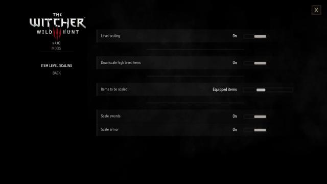 Gear Level Scaling for Next Gen for The Witcher 3 Next Gen