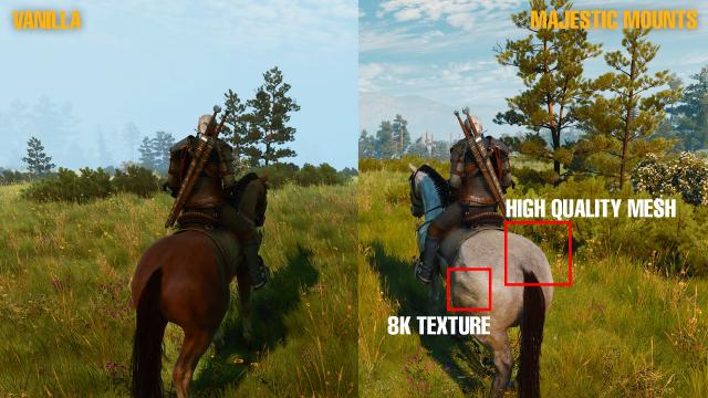 Majestic Mounts для The Witcher 3 Next Gen