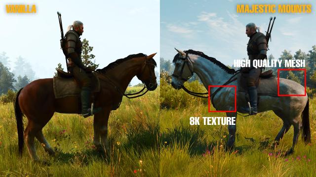 Majestic Mounts для The Witcher 3 Next Gen