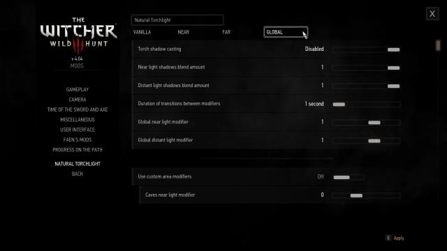 Natural Torchlight (NEXT GEN) for The Witcher 3 Next Gen