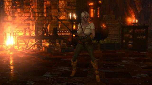 Extreme Curvy Ciri (NGE) для The Witcher 3 Next Gen