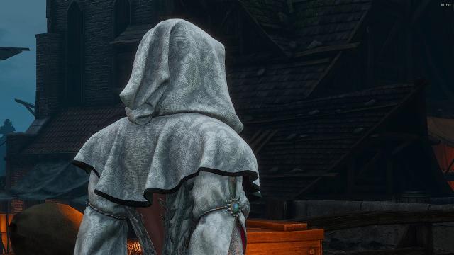 4K White Hood for Triss