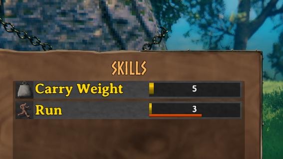 Навичка ваги, що переноситься / Carry Weight Skill