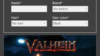 Редактор персонажів / Valheim Character Editor для Valheim