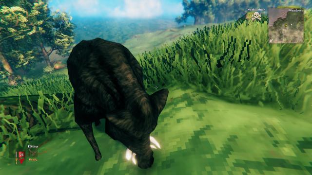 Черный кабан / Valheim Black Boar Texture для Valheim