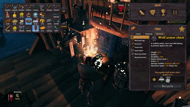 Откат предметов / Valheim Recycle