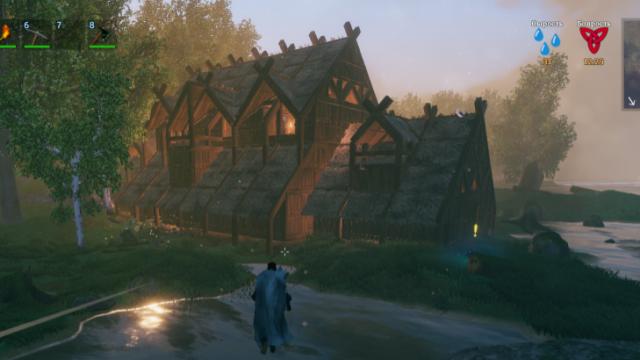 Вікінгський будинок / Longhouse for vikings для Valheim