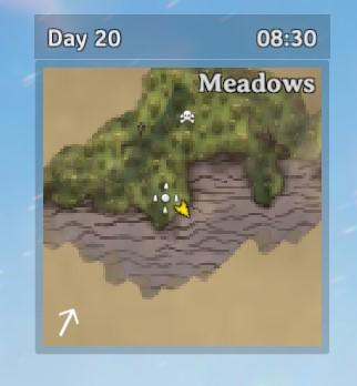 Время и день / Display Day and Time in HUD для Valheim