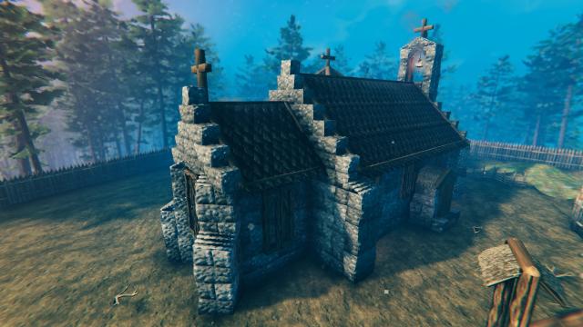 Средневековая церковь / Medieval Church для Valheim