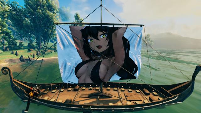 Анімішні дівчата на вітрилах / Anime Girl Sails on Longship